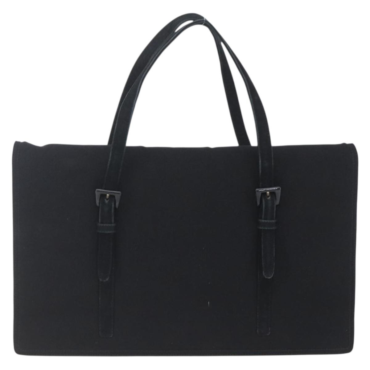 Prada Vintage Handbag Black Cotton Good condition - Back View