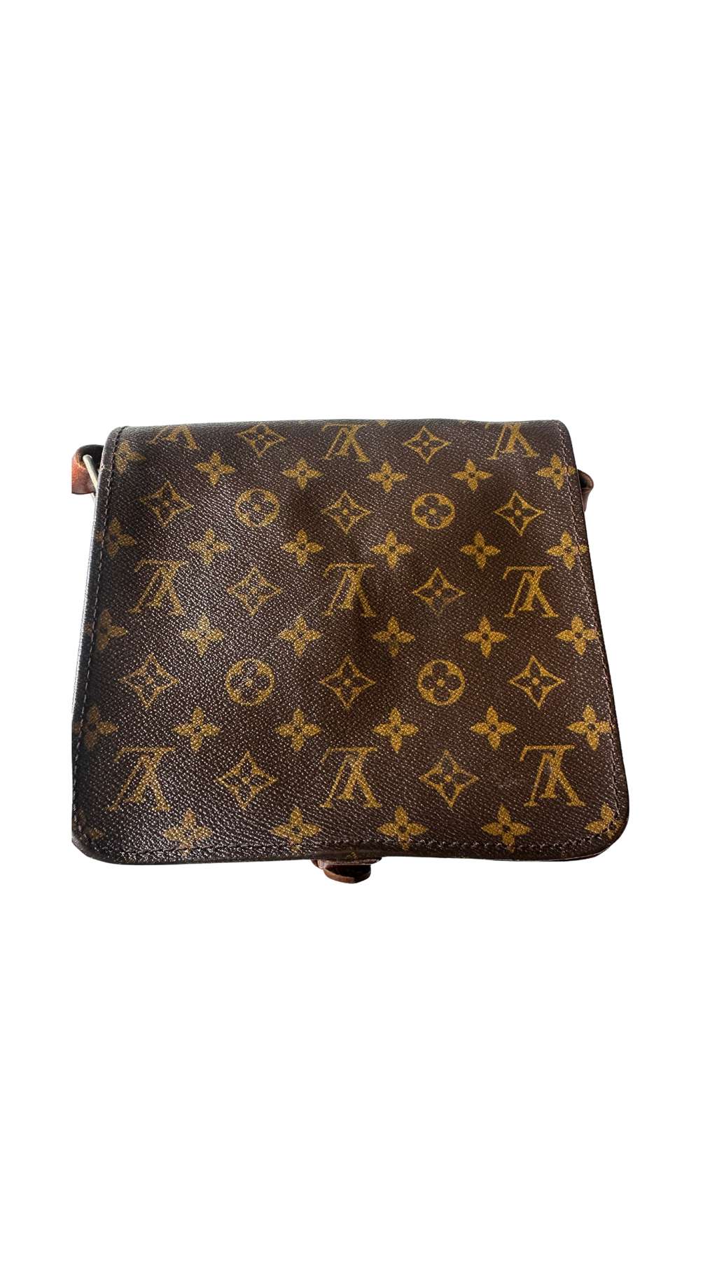 Louis Vuitton Cartouchiere Handbag Brown Leather Fair condition - Back View