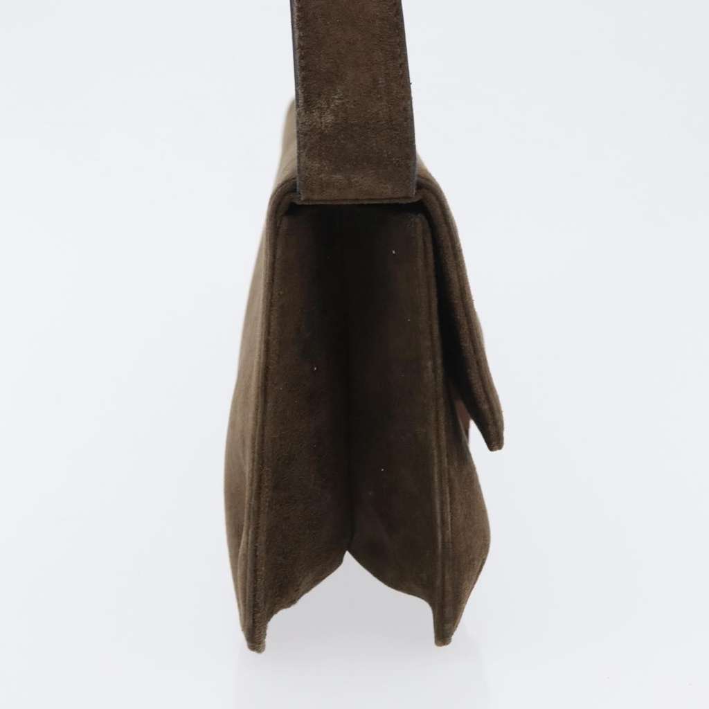 Salvatore Ferragamo Vintage Shoulder Bag Brown Suede Good condition - Model View