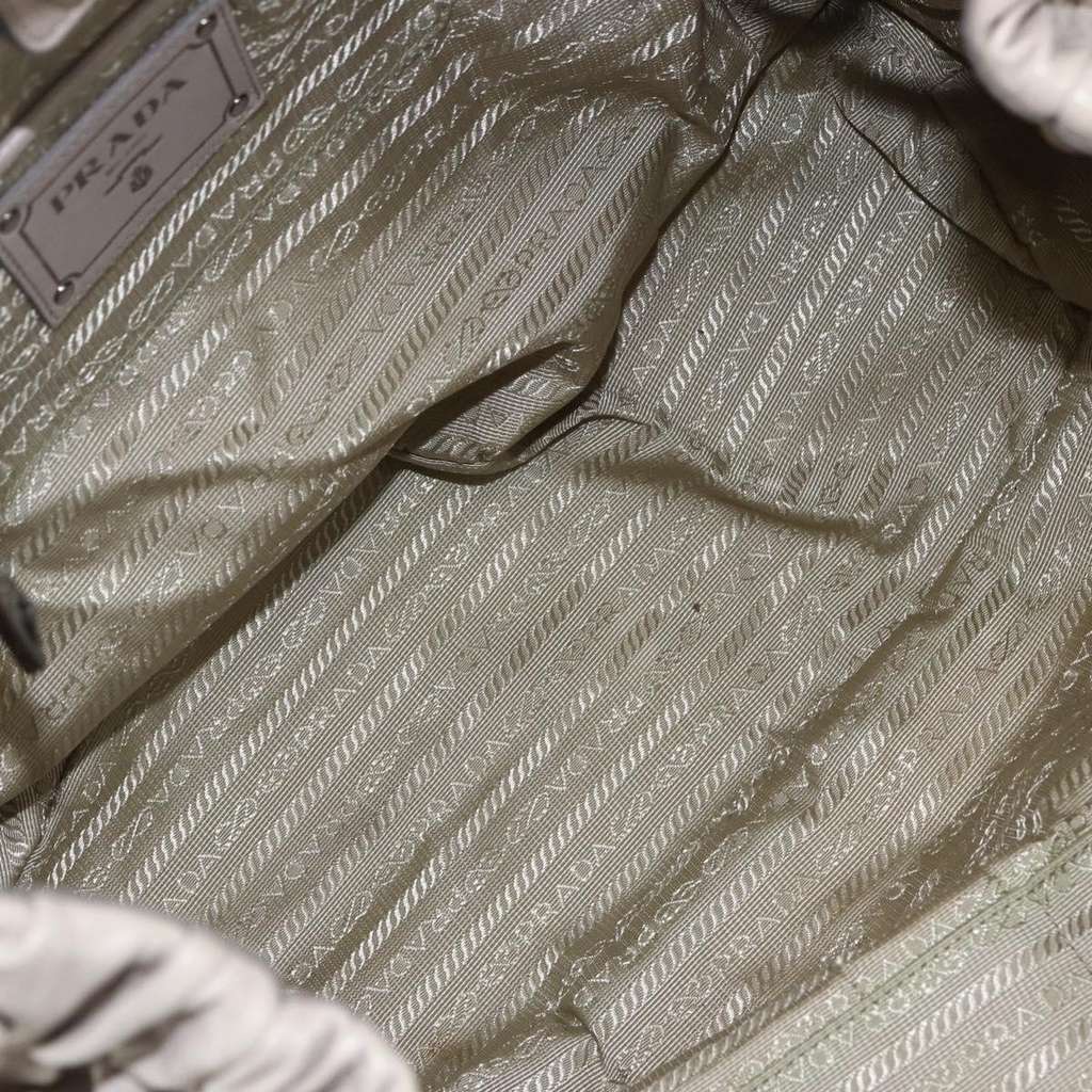 Prada Gaufre Convertible Tote Beige Leather Good condition - Box View