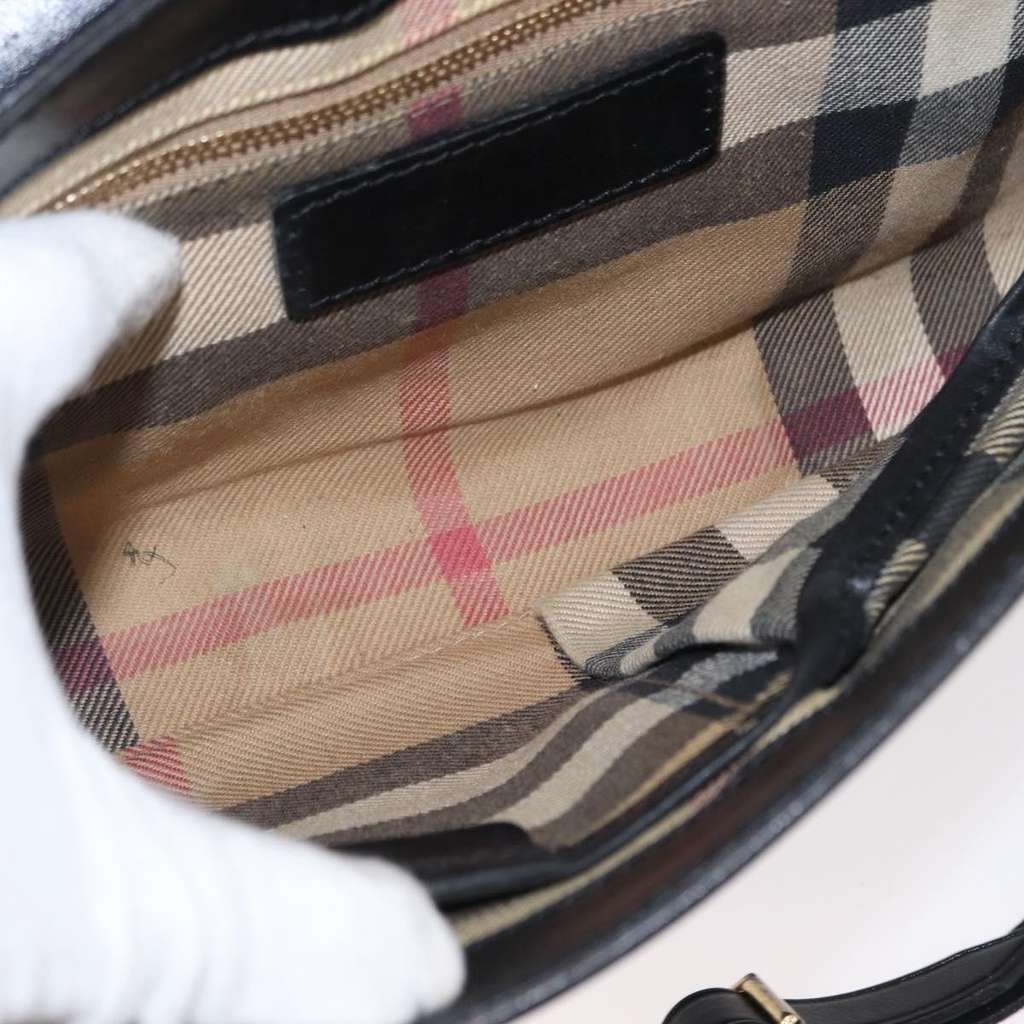 Burberry Bridle Abbott Crossbody Bag Black Leather Good condition - Box View