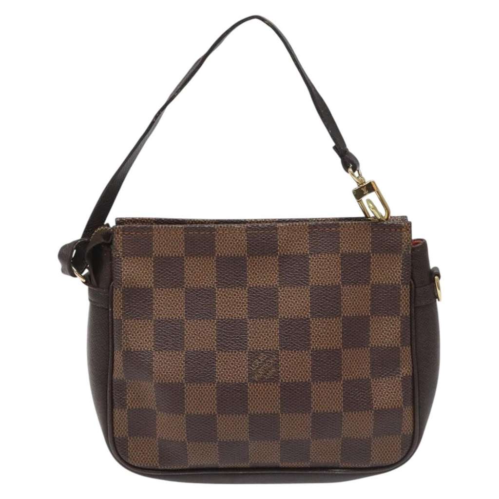 Louis Vuitton Trousse Make Up Bag Brown Canvas Good condition - Back View