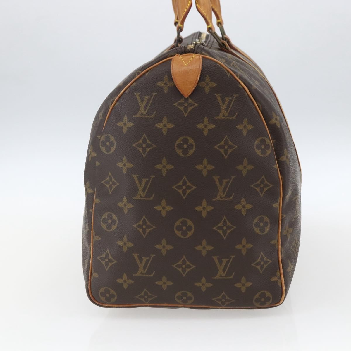 Louis Vuitton Keepall Bag Brown Canvas Fair condition - Model View