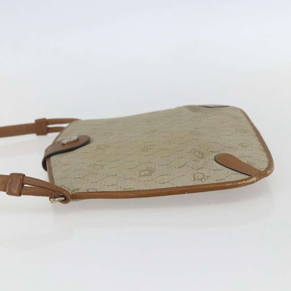 Christian Dior Vintage Honeycomb Shoulder Bag Beige Canvas Good condition - Inside View