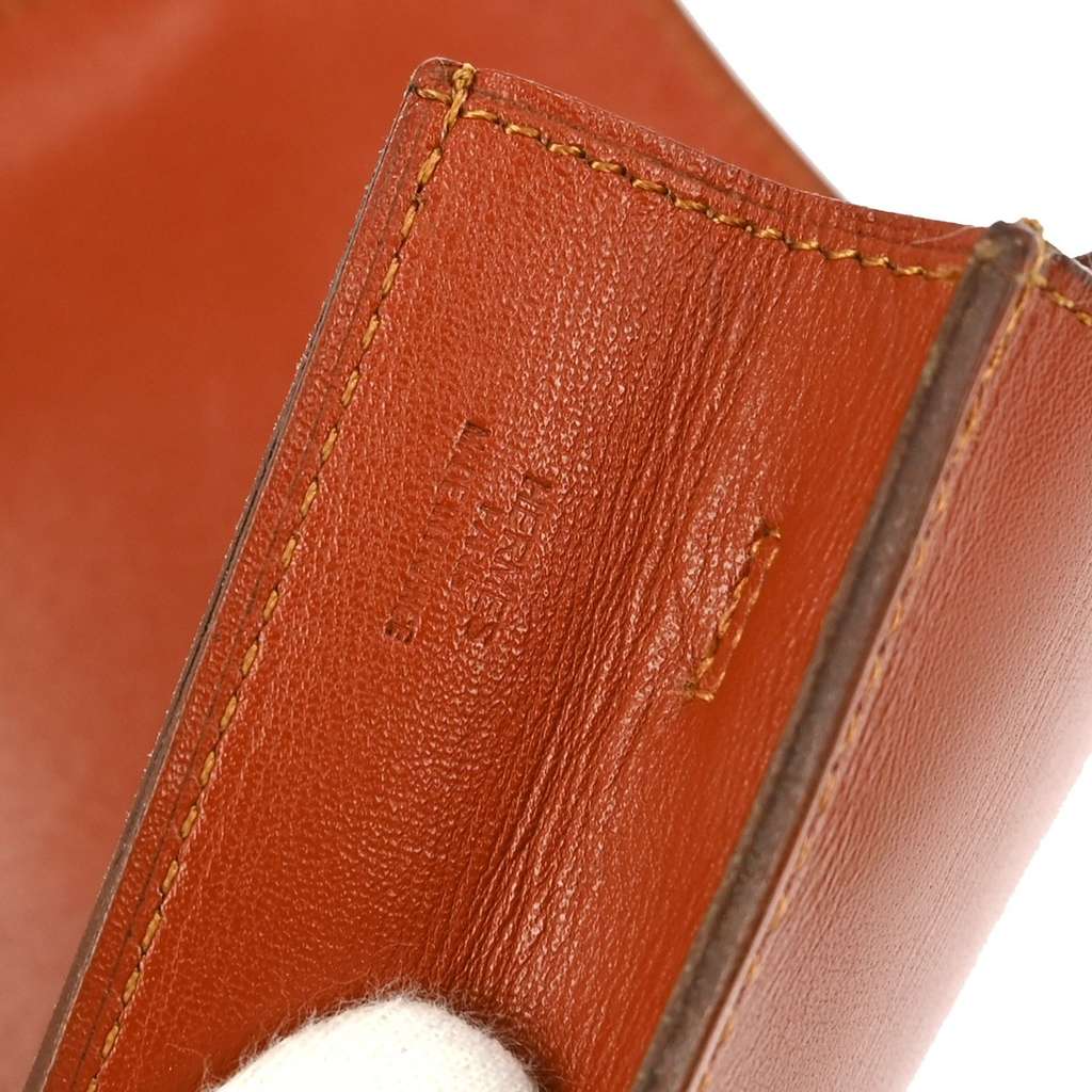 Hermès Onimaitou Pochette Brown Leather Good condition - Model View