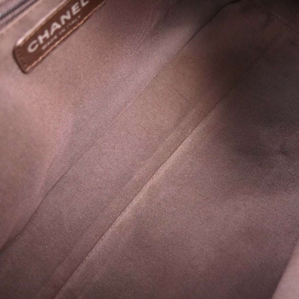 Chanel All Day Long Tote Brown Leather Good condition - Inside View