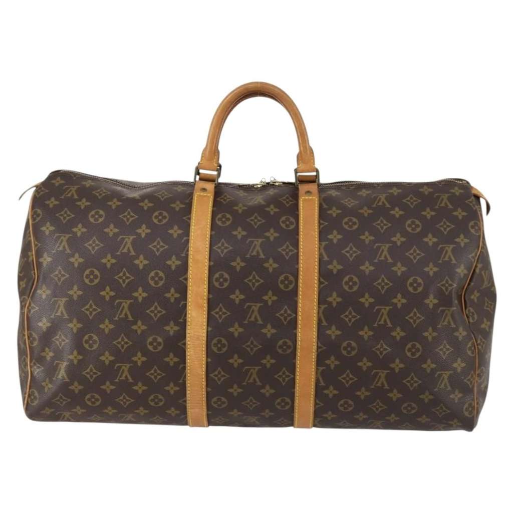 Louis Vuitton Keepall Bag Brown Canvas Good condition - Back View