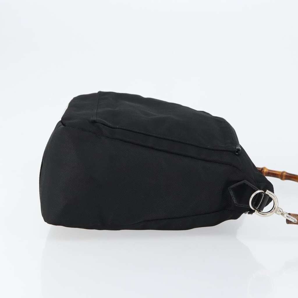 Gucci Vintage Bamboo Handle Bag Black Good condition - Inside View