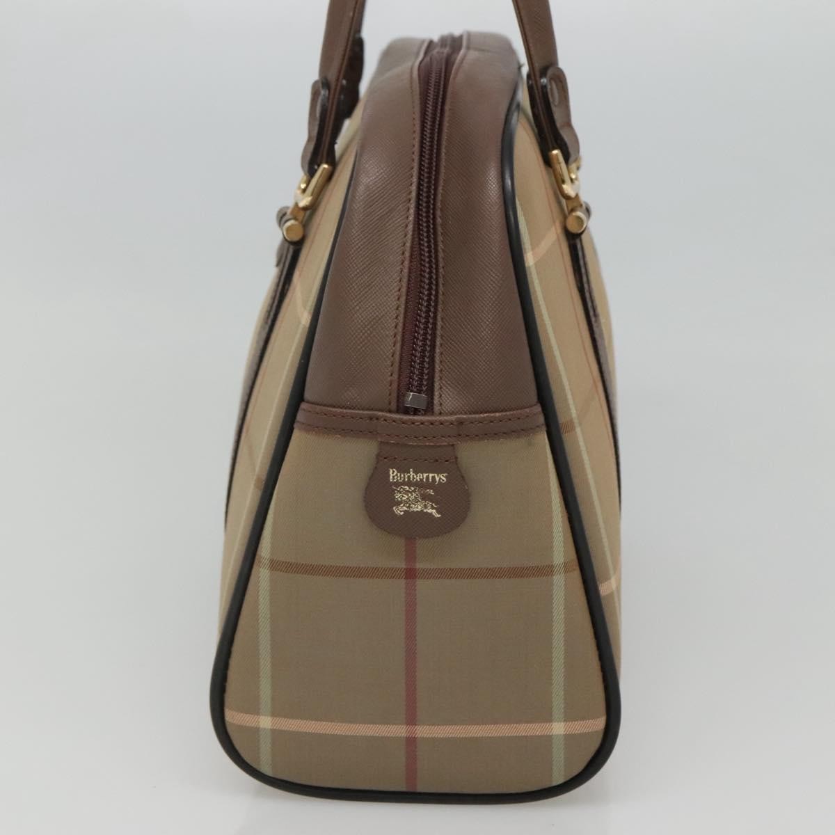 Burberry Nova Check Bowling Bag Brown Canvas Good condition - Model View