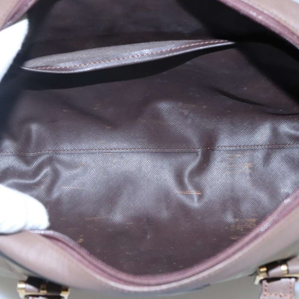 Burberry Nova Check Bowling Bag Brown Canvas Good condition - Box View