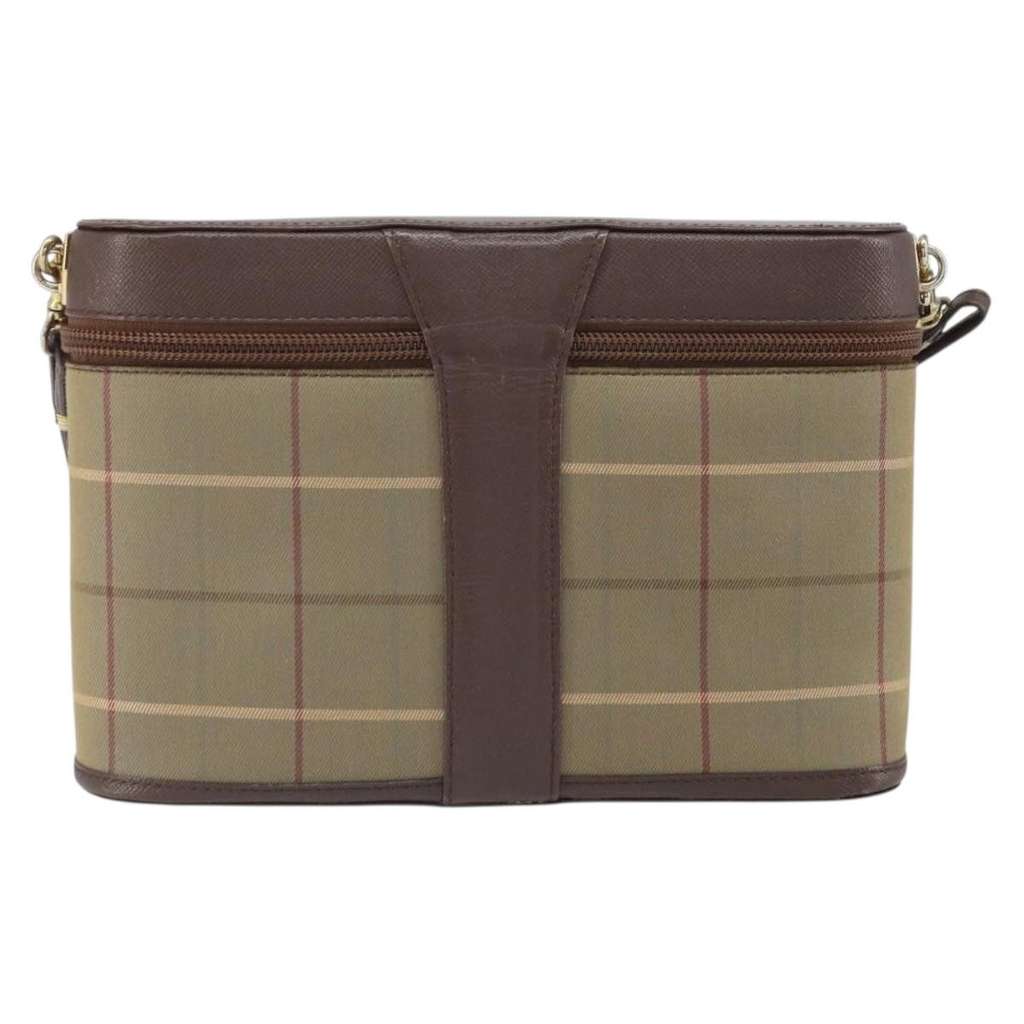 Burberry Nova check Shoulder bag Beige Canvas Good condition - Back View