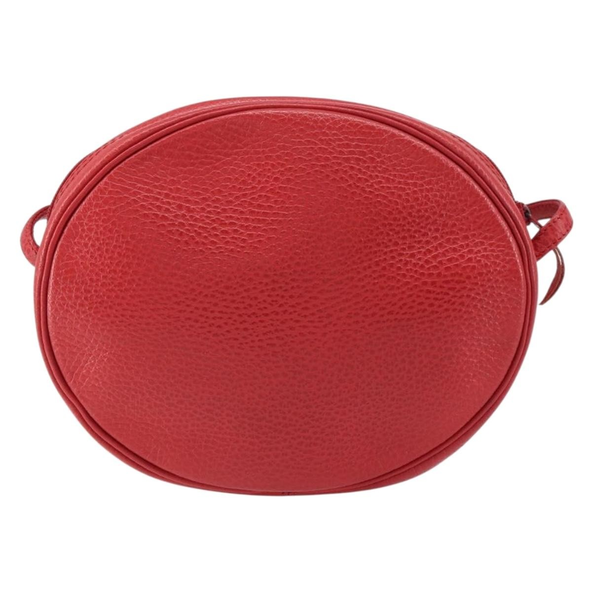 Christian Dior Vintage Shoulder Bag Red Leather Good condition - Back View