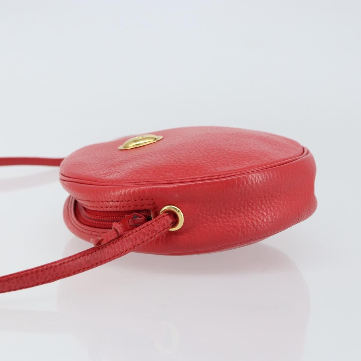 Christian Dior Vintage Shoulder Bag Red Leather Good condition - Model View