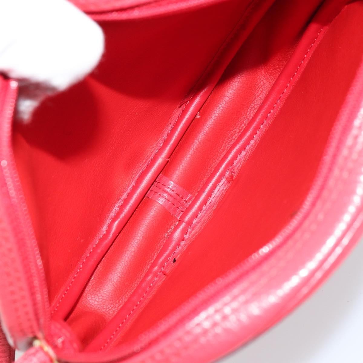 Christian Dior Vintage Shoulder Bag Red Leather Good condition - Box View