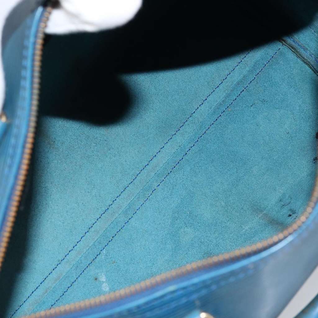 Louis Vuitton Speedy Handbag Blue Leather Good condition - Box View