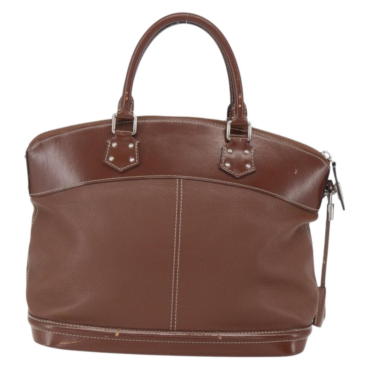 Louis Vuitton Suhali Lockit Handbag Brown Leather Good condition - Back View