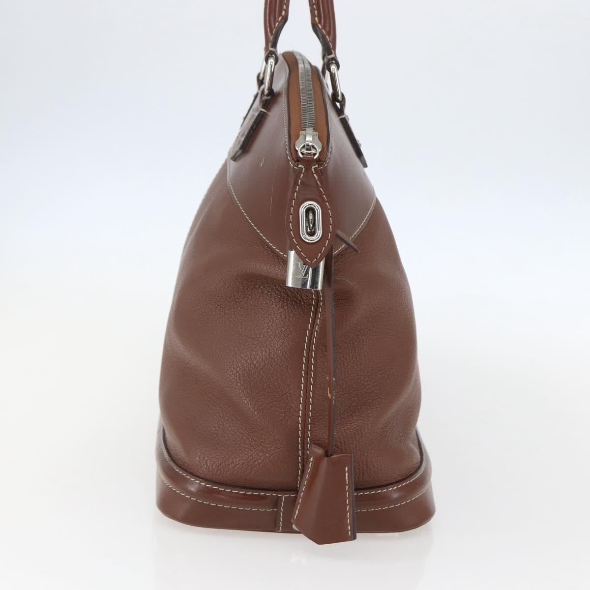 Louis Vuitton Suhali Lockit Handbag Brown Leather Good condition - Inside View