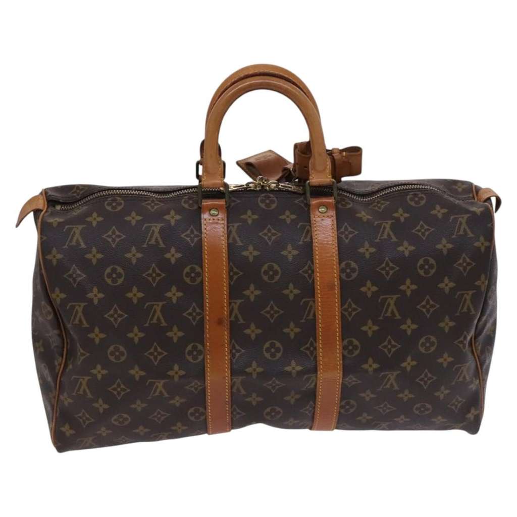 Louis Vuitton Keepall Bag Brown Canvas Good condition - Back View