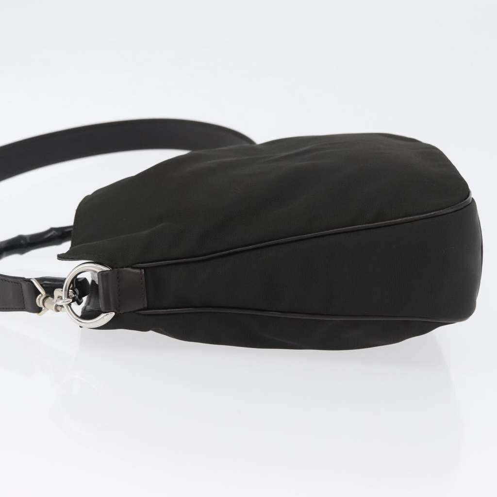 Gucci Vintage Bamboo Handle Bag Black Good condition - Model View