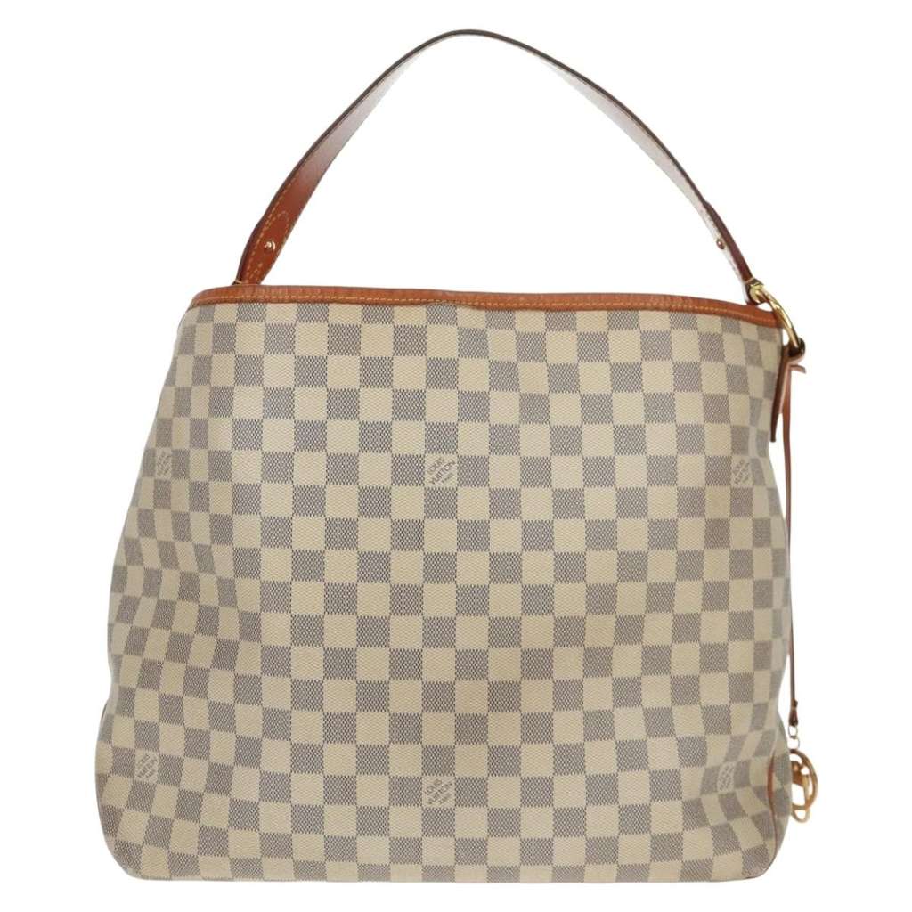 Louis Vuitton Delightful NM Handbag White Canvas Good condition - Back View