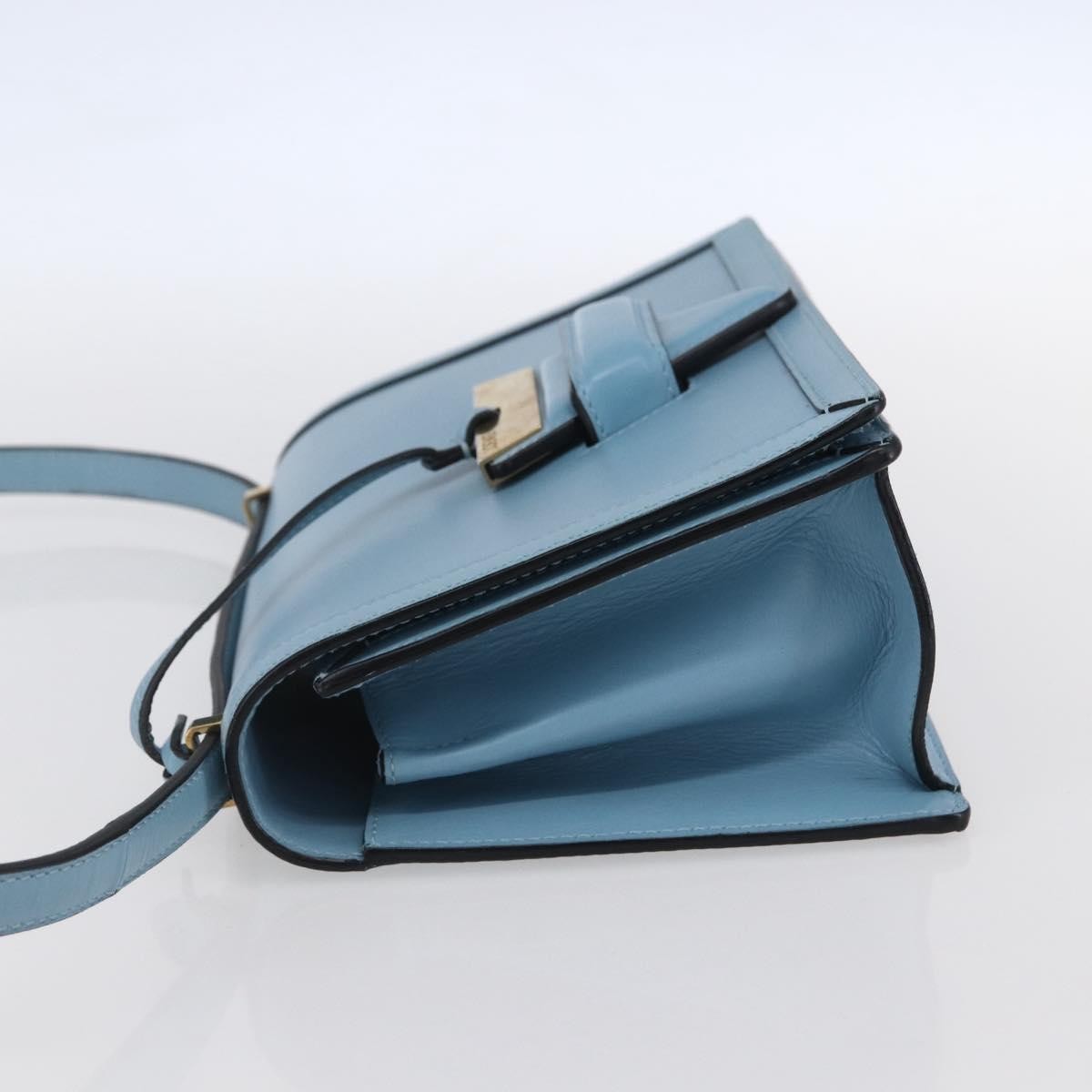 Loewe Barcelona Shoulder Bag Blue Leather Good condition - Inside View