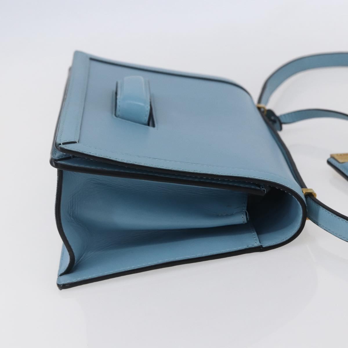 Loewe Barcelona Shoulder Bag Blue Leather Good condition - Model View