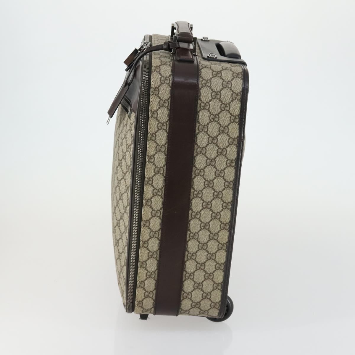 Gucci Web Trolley Rolling Luggage Beige Good condition - Inside View