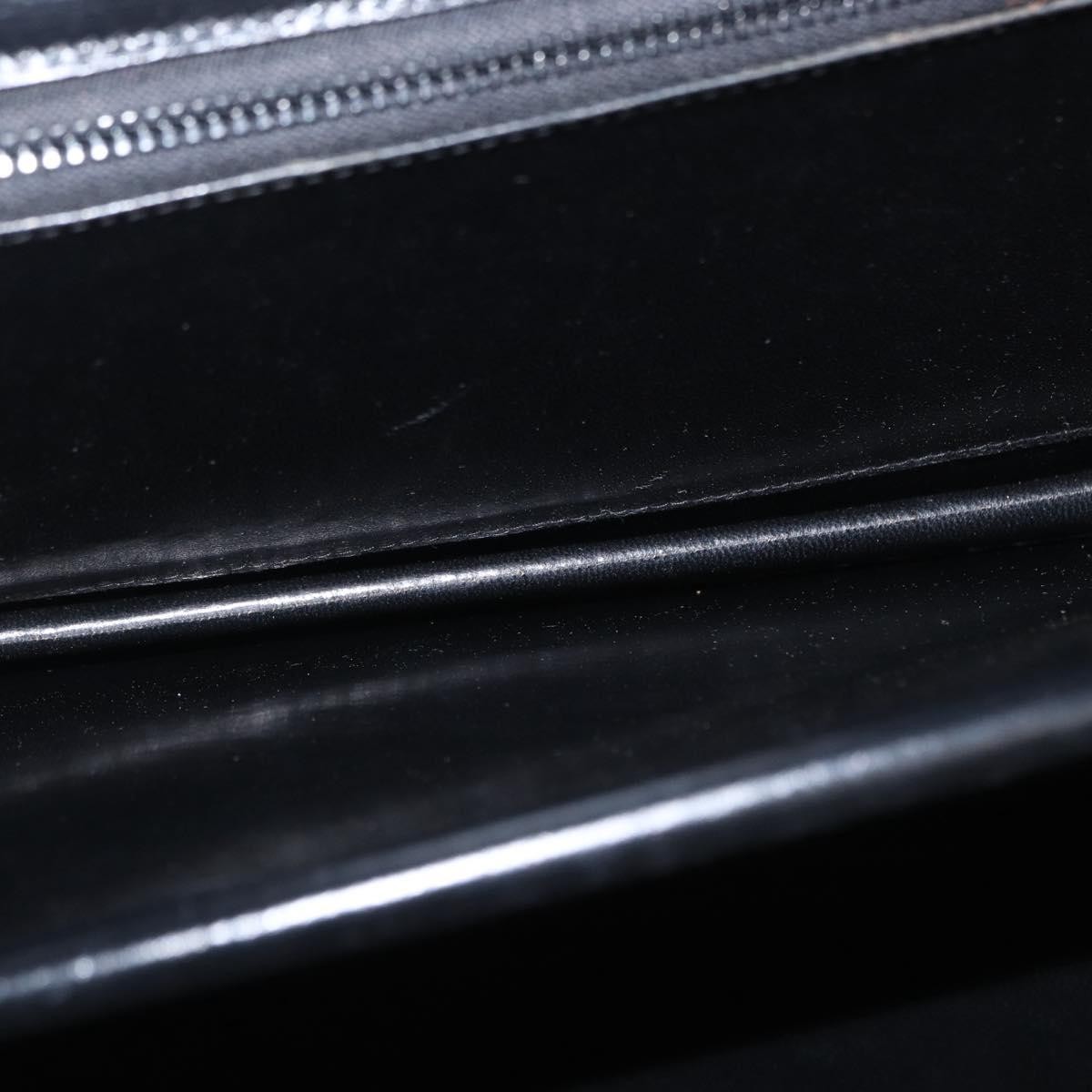 Gucci Vintage Shoulder Bag Black Leather Good condition - Box View