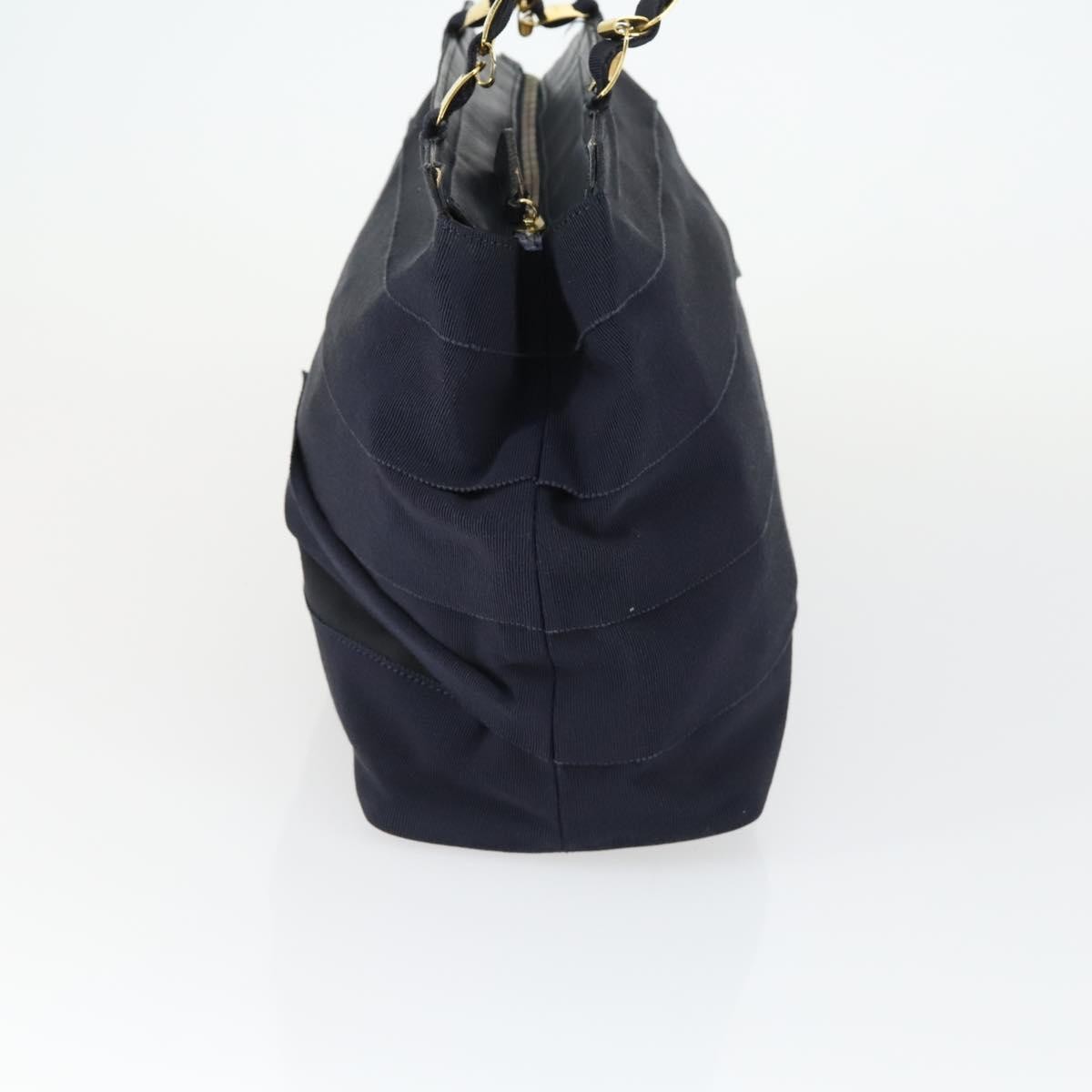 Salvatore Ferragamo Vala tote Navy Canvas Good condition - Model View