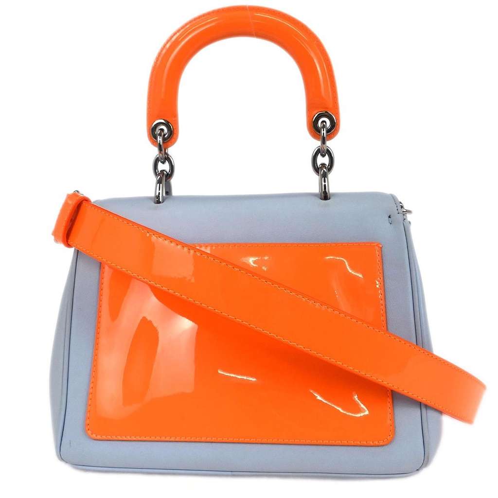 Christian Dior Be Dior Bag Blue Leather Good condition - Back View