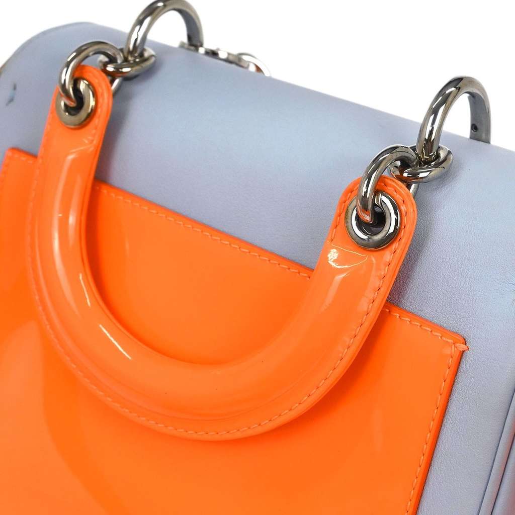 Christian Dior Be Dior Bag Blue Leather Good condition - Box View