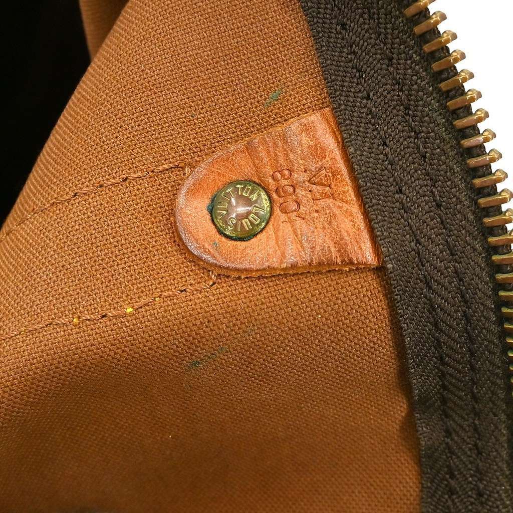 Louis Vuitton Keepall Bandouliere Bag Brown Canvas Fair condition - Model View