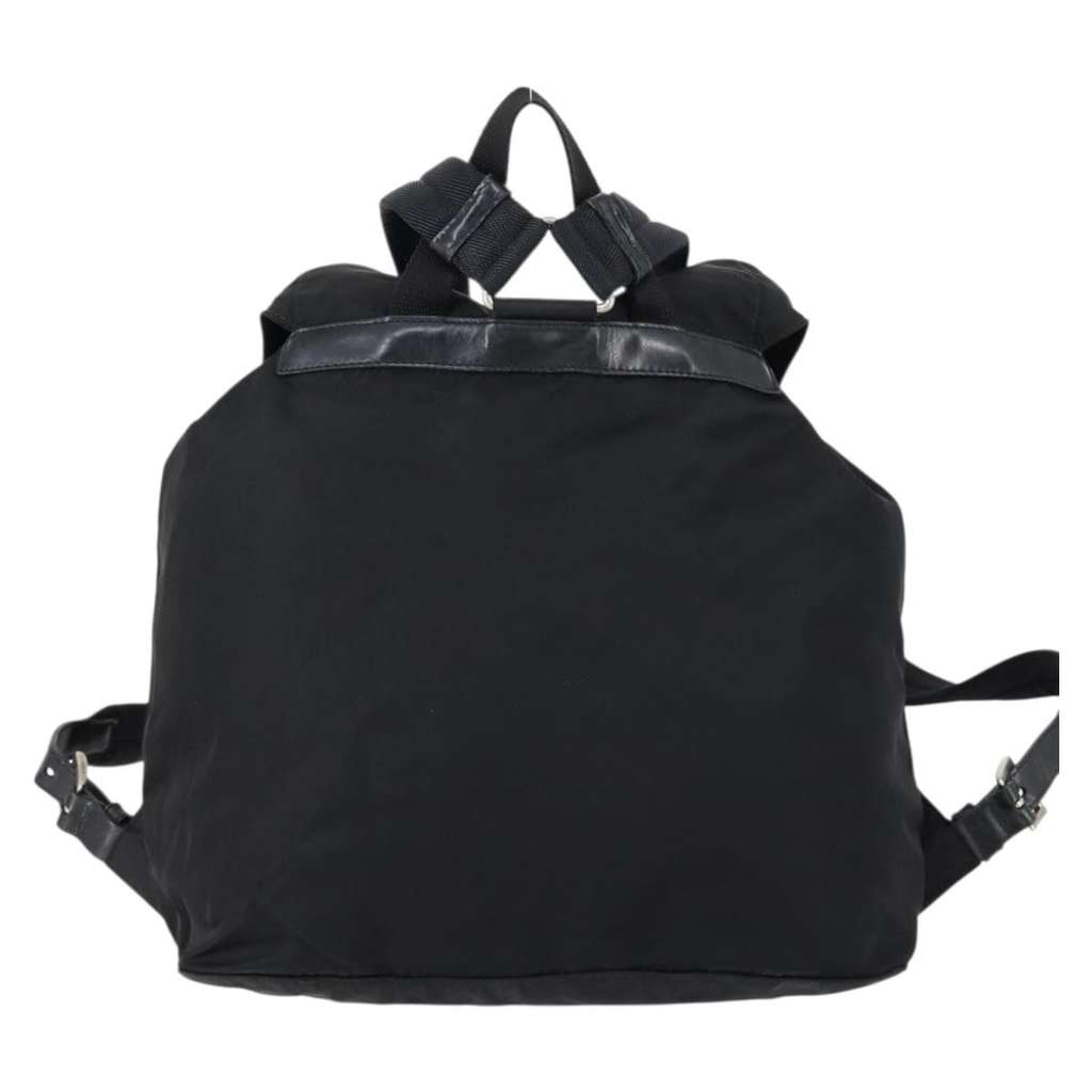 Prada Double Front Pocket Backpack Black Fair condition - Back View