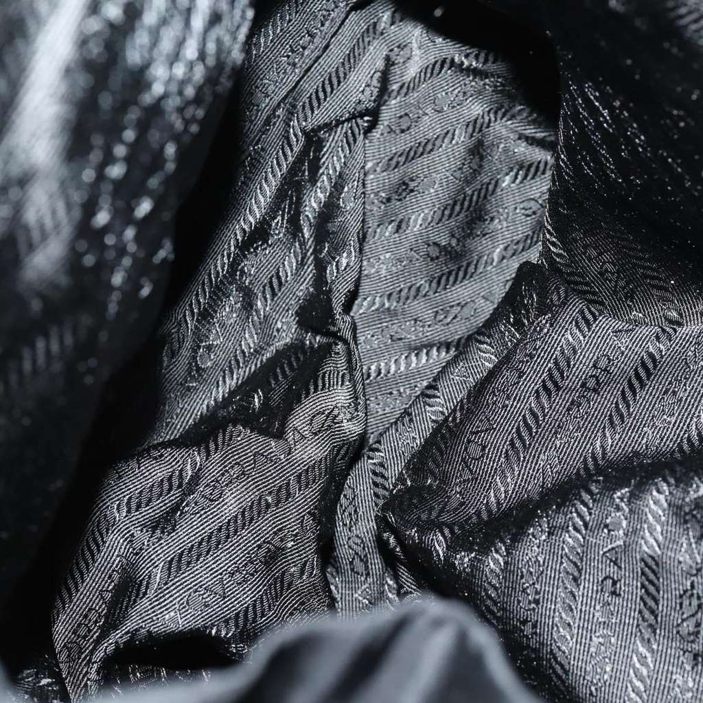 Prada Double Front Pocket Backpack Black Fair condition - Box View