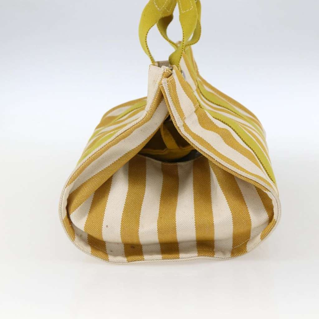 Hermès Cannes Tote Yellow Canvas Fair condition - Model View