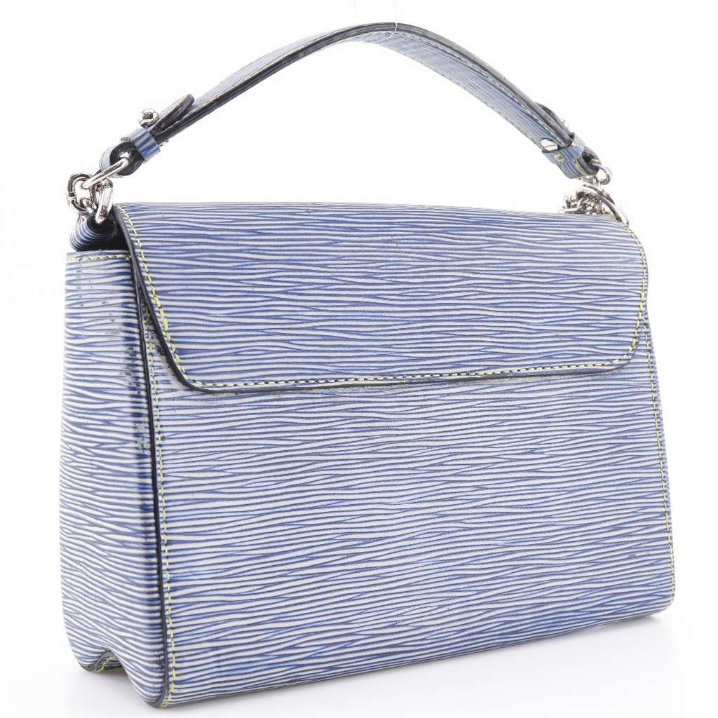 Louis Vuitton Twist Handbag Blue Leather Good condition - Back View