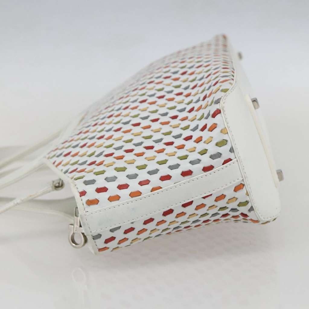 Salvatore Ferragamo Gancini handbag White Leather Good condition - Inside View