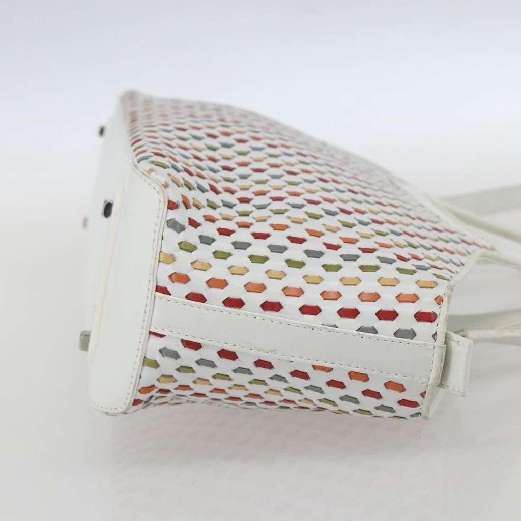 Salvatore Ferragamo Gancini handbag White Leather Good condition - Model View