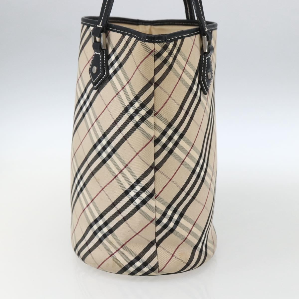 Burberry Nova Check Tote Beige Canvas Good condition - Model View