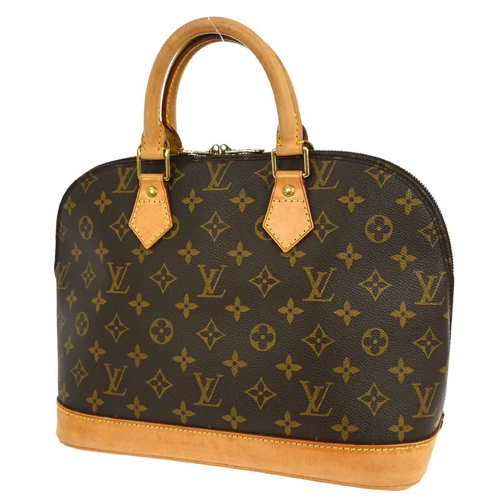 Louis Vuitton Alma Handbag Brown Canvas Fair condition - Back View