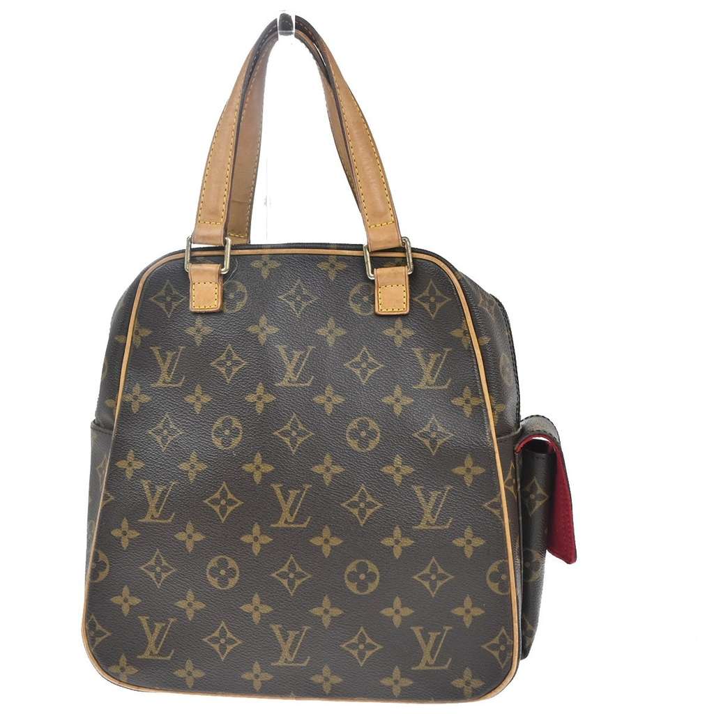 Louis Vuitton Excentri-Cite Handbag Brown Canvas Good condition - Back View