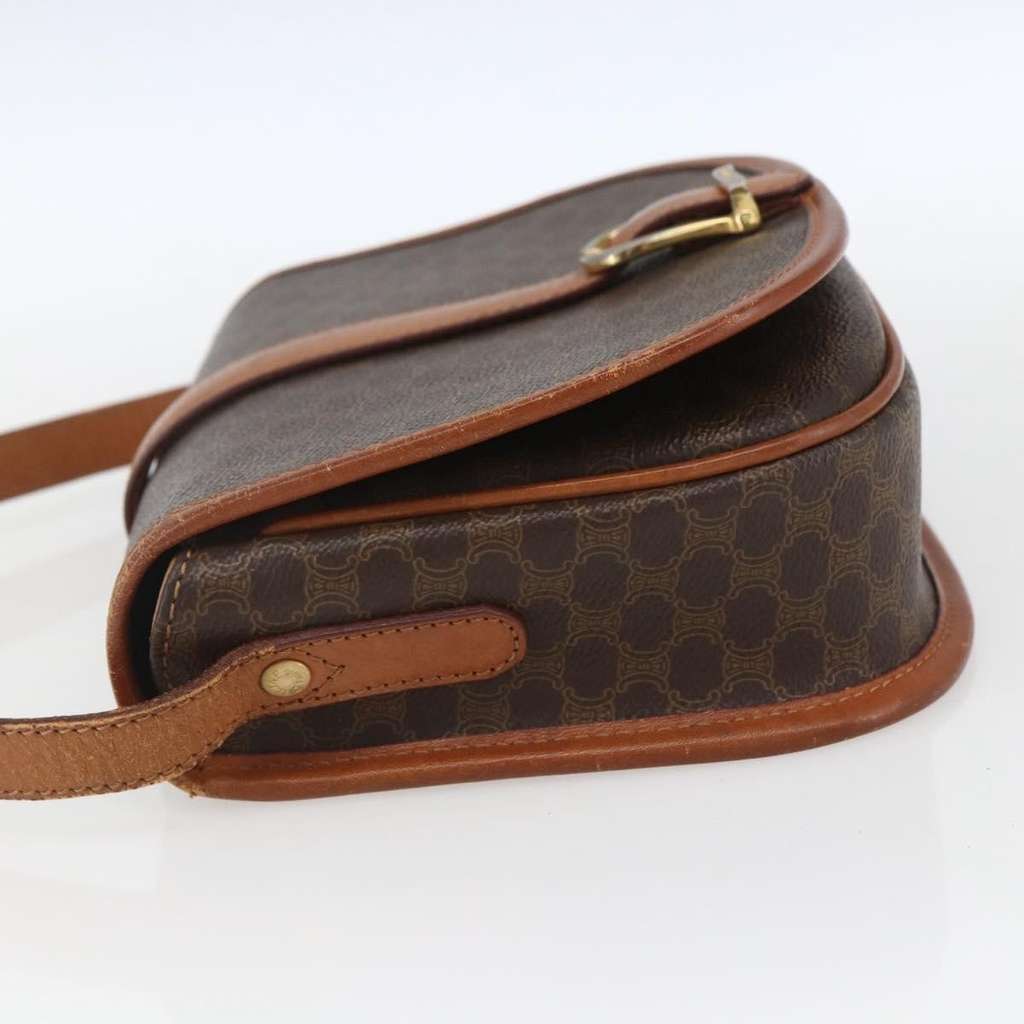 Celine Vintage Macadam Shoulder Bag Brown Good condition - Inside View