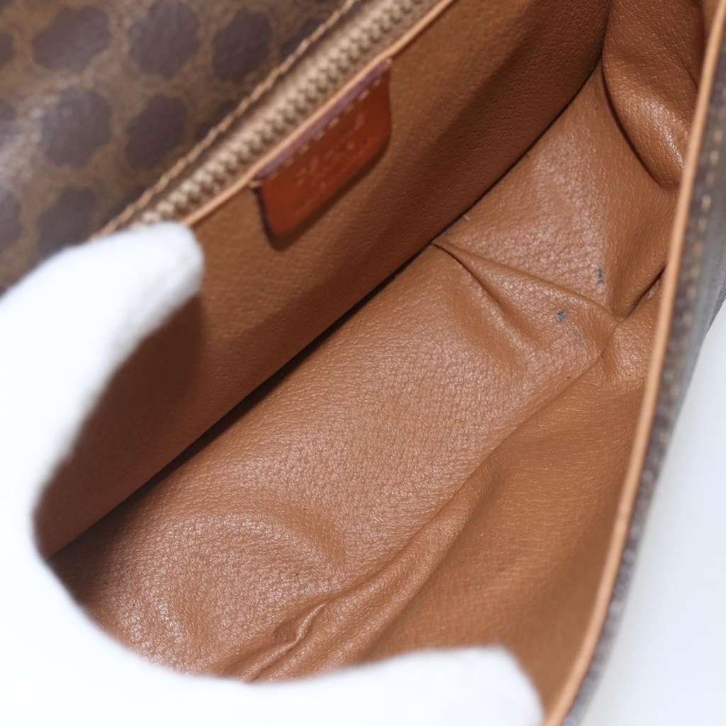 Celine Vintage Macadam Shoulder Bag Brown Good condition - Box View