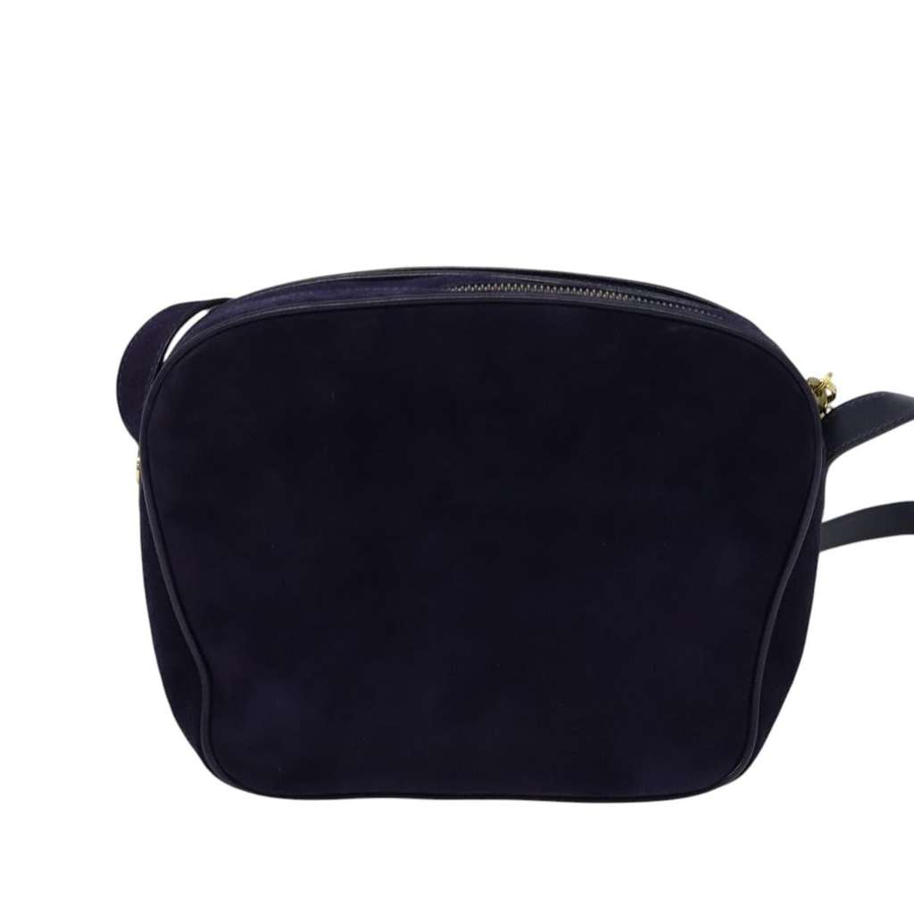 Salvatore Ferragamo Gancini Shoulder Bag Purple Suede Good condition - Back View