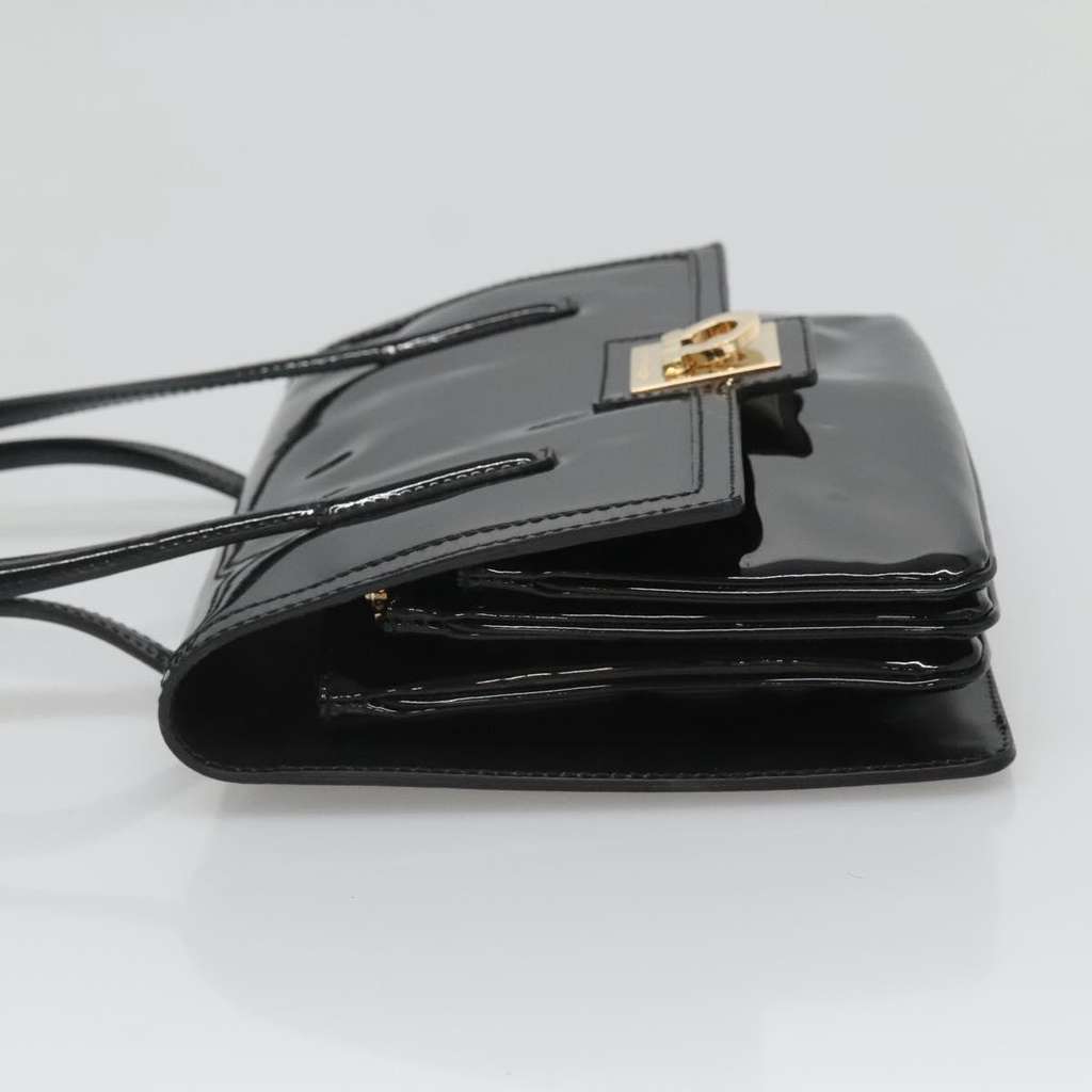 Salvatore Ferragamo Gancini handbag Black Good condition - Inside View