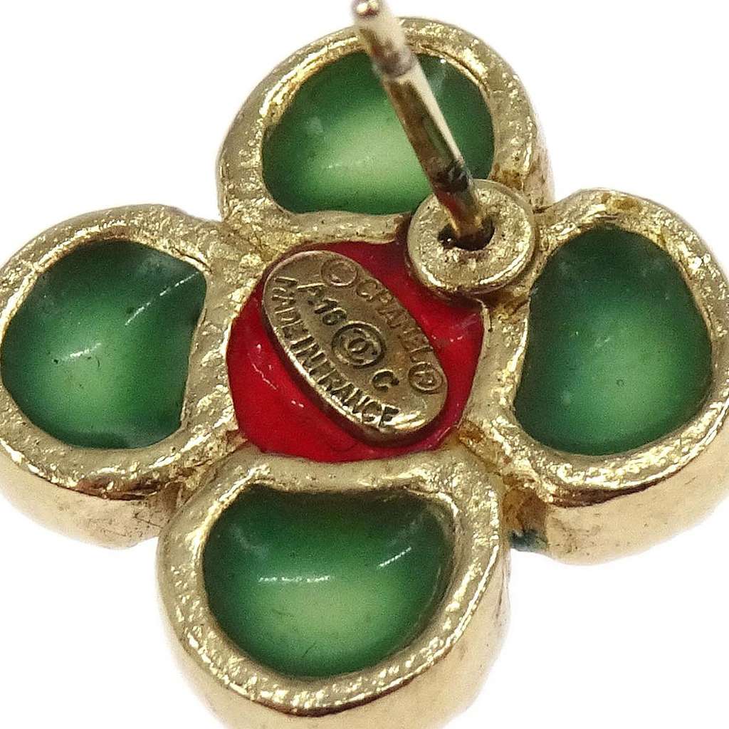 Chanel Clover Earring Gold Good condition - Inside View