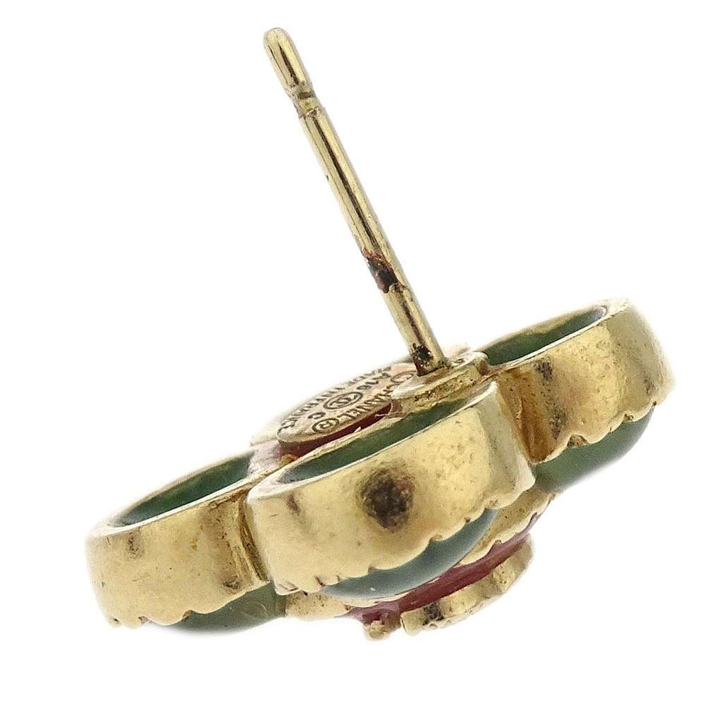 Chanel Clover Earring Gold Good condition - Model View
