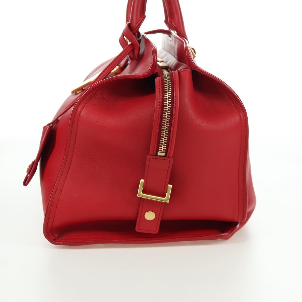 Saint Laurent Classic Y Cabas Red Leather Good condition - Inside View