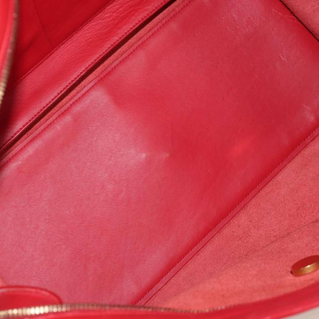 Saint Laurent Classic Y Cabas Red Leather Good condition - Box View