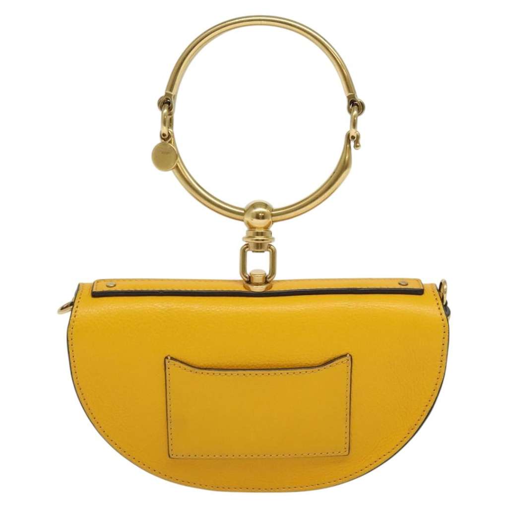 Chloe Nile Minaudière Yellow Leather Good condition - Back View